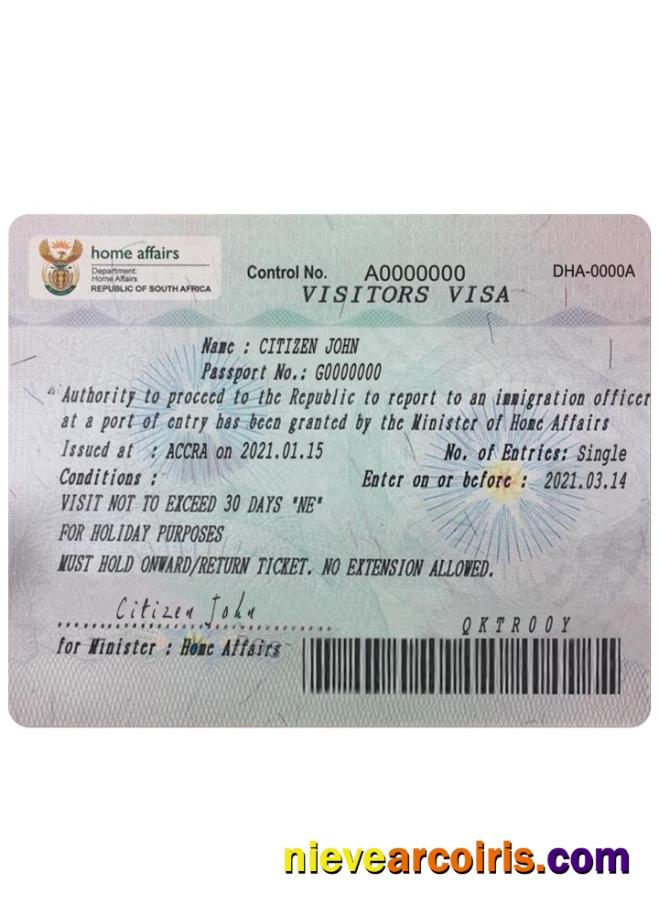 South Africa visa